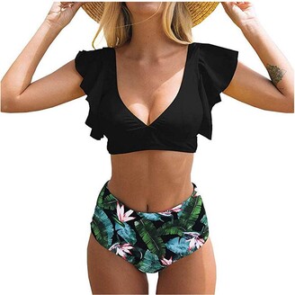 high waisted bathing suits with tummy control