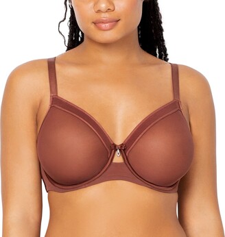 Couture Women's Plus Size Sheer Mesh Full Coverage Unlined Underwire Bra -  ShopStyle