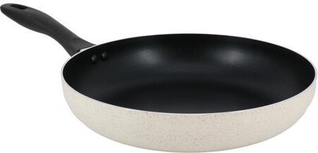 Oster Clairborne 12 Inch Round Nonstick Aluminum Frying Pan in Linen