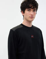 Thumbnail for your product : Paul & Shark x LQQK Studios Men's Patch Crewneck Sweater in Black, Size Extra Large | Wool