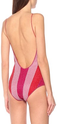 Oseree Exclusive to Mytheresa Lumiere striped swimsuit