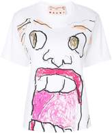 Marni face print T-shirt 