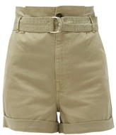Thumbnail for your product : Frame Safari Cotton-blend Twill Cargo Shorts - Khaki