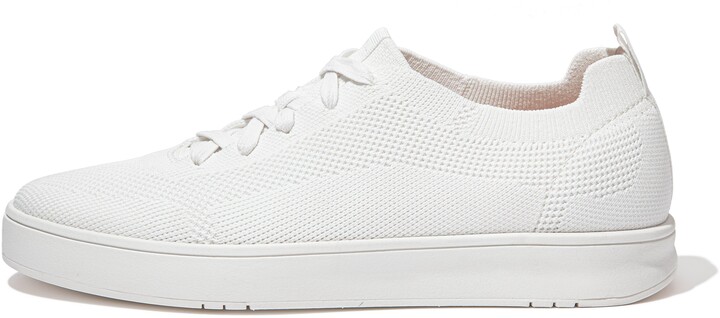 Fitflop Winkels Belgie - Fitflop RALLY Leer Sneakers Dames Wit