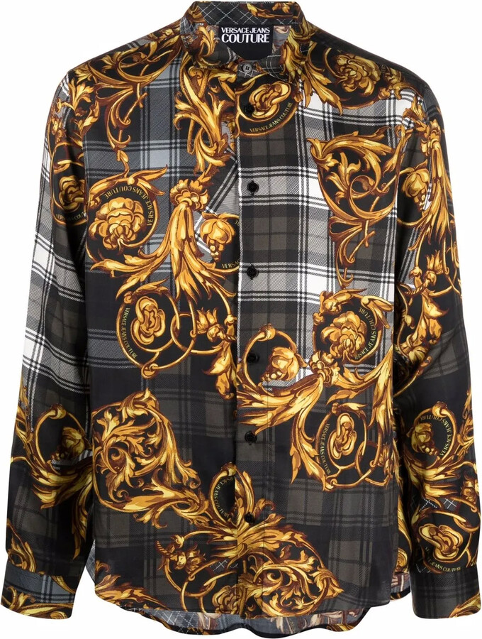 versace mens long sleeve shirt