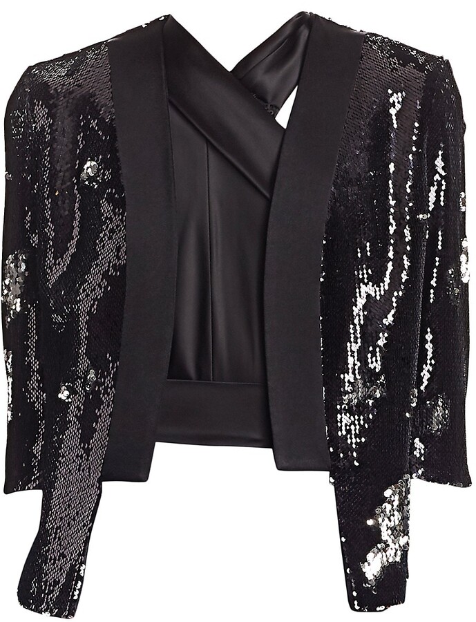 silver evening jacket