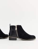Thumbnail for your product : Lipsy zip up trim ankle boot in black