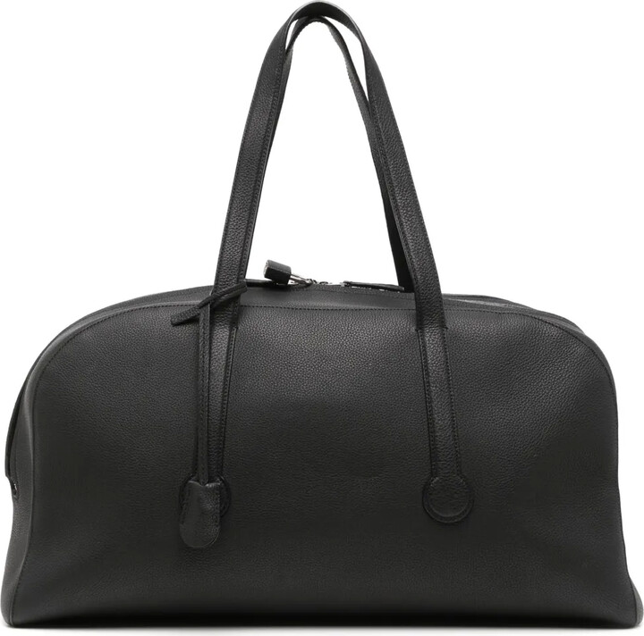 The Row Pre-Owned Gio Duffle Full-Grain Leather Weekend Bag