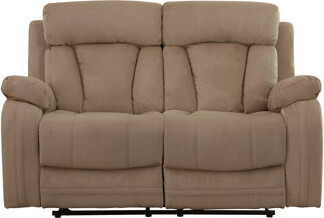 Latitude Run Reclining Transitional Microfiber Fabric Loveseat