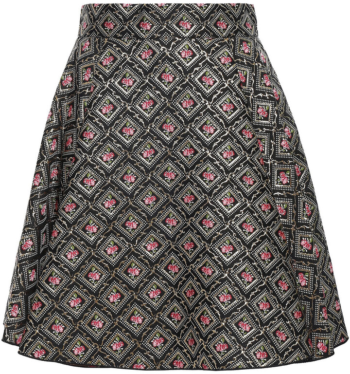 Metallic Jacquard Skirt | Shop the world's largest collection of 