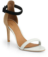 Thumbnail for your product : Joie Roxie Leather & Suede Colorblock Sandals