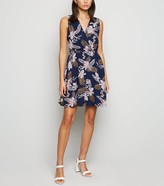 Thumbnail for your product : New Look Mela Tropical Leaf Print Skater Dress