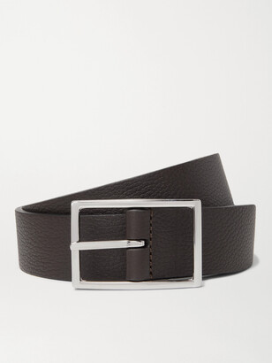 Andersons 3cm Black And Dark-Brown Reversible Leather Belt