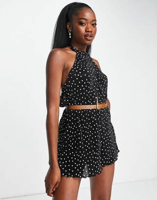 Eyelet Cut Out Romper