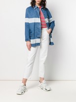 Thumbnail for your product : Fay Striped Denim Duffle Jacket