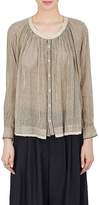 Thumbnail for your product : Pas De Calais Women's Striped Sheer Cotton Voile Shirt