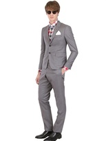 Thumbnail for your product : Thom Browne Cool Wool Ankle Length Trousers