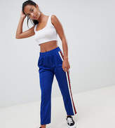 Thumbnail for your product : ASOS Petite DESIGN Petite track pants with Studded Side Tape