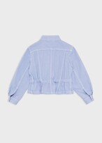 Thumbnail for your product : Emporio Armani Drill Denim Jacket With Peplum