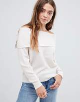 Thumbnail for your product : ASOS DESIGN off shoulder sweater in fluffy yarn