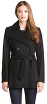 Thumbnail for your product : Via Spiga Short Wool Blend Trench Coat (Online Only)