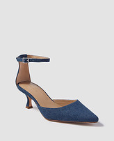 Thumbnail for your product : Ann Taylor Diana Denim Kitten Heel Pumps