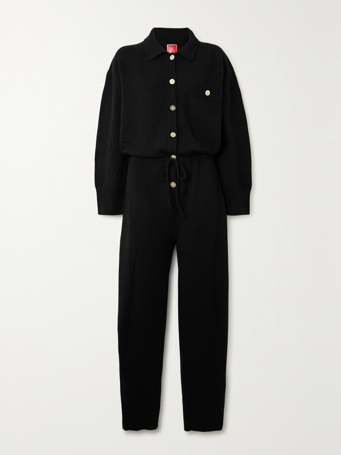 Barrie + Sofia Coppola Cashmere Jumpsuit - Black