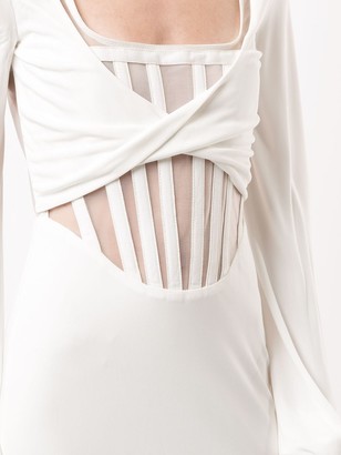Dion Lee Sheer-Panel Midi Dress