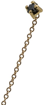 Lizzie Mandler Fine Jewelry 18k yellow gold Floating Threads black diamond earrings