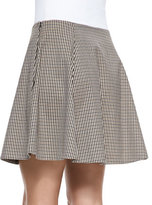 Thumbnail for your product : Theory Merlock Plaid A-Line Short Skirt