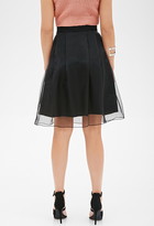 Thumbnail for your product : Forever 21 pleated organza skirt