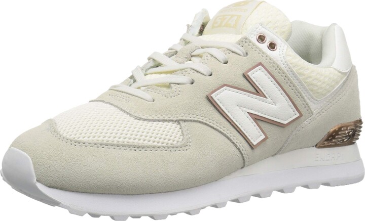 rose gold new balance trainers