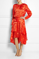Thumbnail for your product : Preen by Thornton Bregazzi Naboo cutout devoré-satin dress