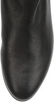 Thumbnail for your product : Stuart Weitzman Ruched Leather Hidden-Wedge Boot, Black