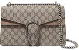 Thumbnail for your product : Gucci Dionysus Small Printed Coated-canvas And Suede Shoulder Bag - Beige