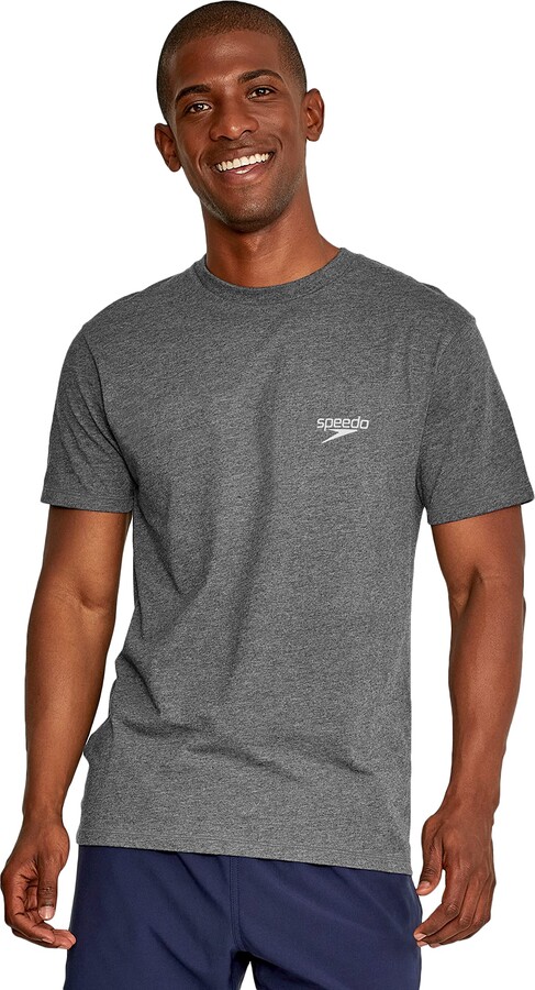 Speedo Men's Uv Swim Shirt Short Sleeve Loose Fit Easy Tee Rash Guard -  ShopStyle T-shirts