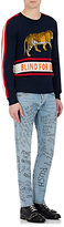 Thumbnail for your product : Gucci Men's Punk Words-Print Skinny Jeans