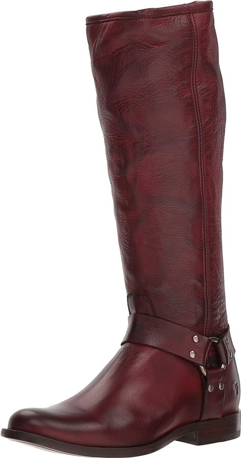 frye burnt red boots