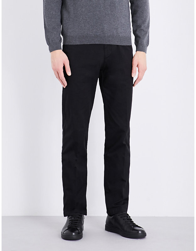 HUGO BOSS Men's Black SlimFit Tapered Chinos, Size 32 ShopStyle