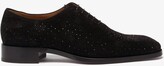 Thumbnail for your product : Christian Louboutin Corteo Crystal-studded Suede Oxford Shoes