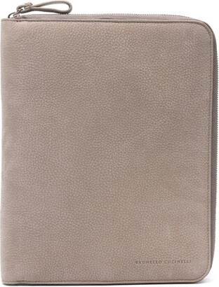Brunello Cucinelli leather iPad case - ShopStyle Tech