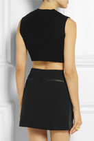 Thumbnail for your product : Neil Barrett Cropped wool-blend top