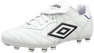 Umbro Speciali Eternal Pro HG, Men Football Competition Shoes, White (Daz-White/Black/Clematis Blue), (41 EU)