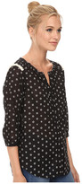 Thumbnail for your product : Maison Scotch Cute Printed Tunic Top w/ Fringes and Star Studs