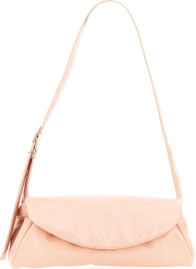 Jil Sander Cannolo Foldover Shoulder Bag