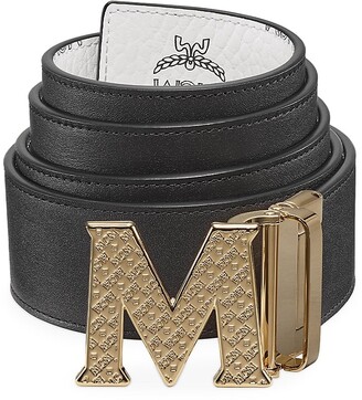 MCM Visetos Round Reversible M Belt, $295, Saks Fifth Avenue