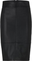Regular-fit pencil skirt in leather 