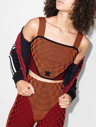 adidas x Paolina Russo ribbed corset top