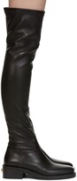 Thumbnail for your product : Valentino Garavani Black Roman Stud Over-The-Knee Boots