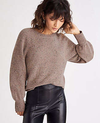 ann taylor puff sleeve sweater